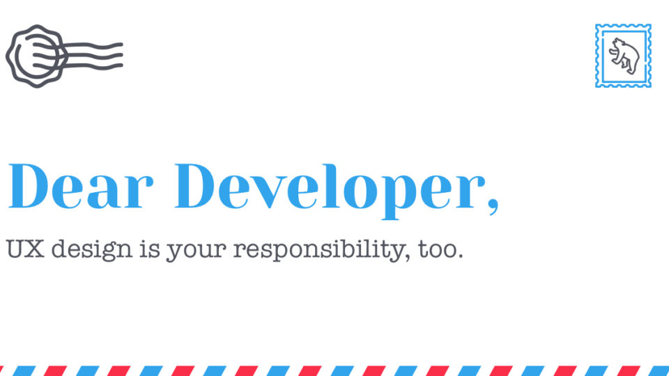 Dear developer